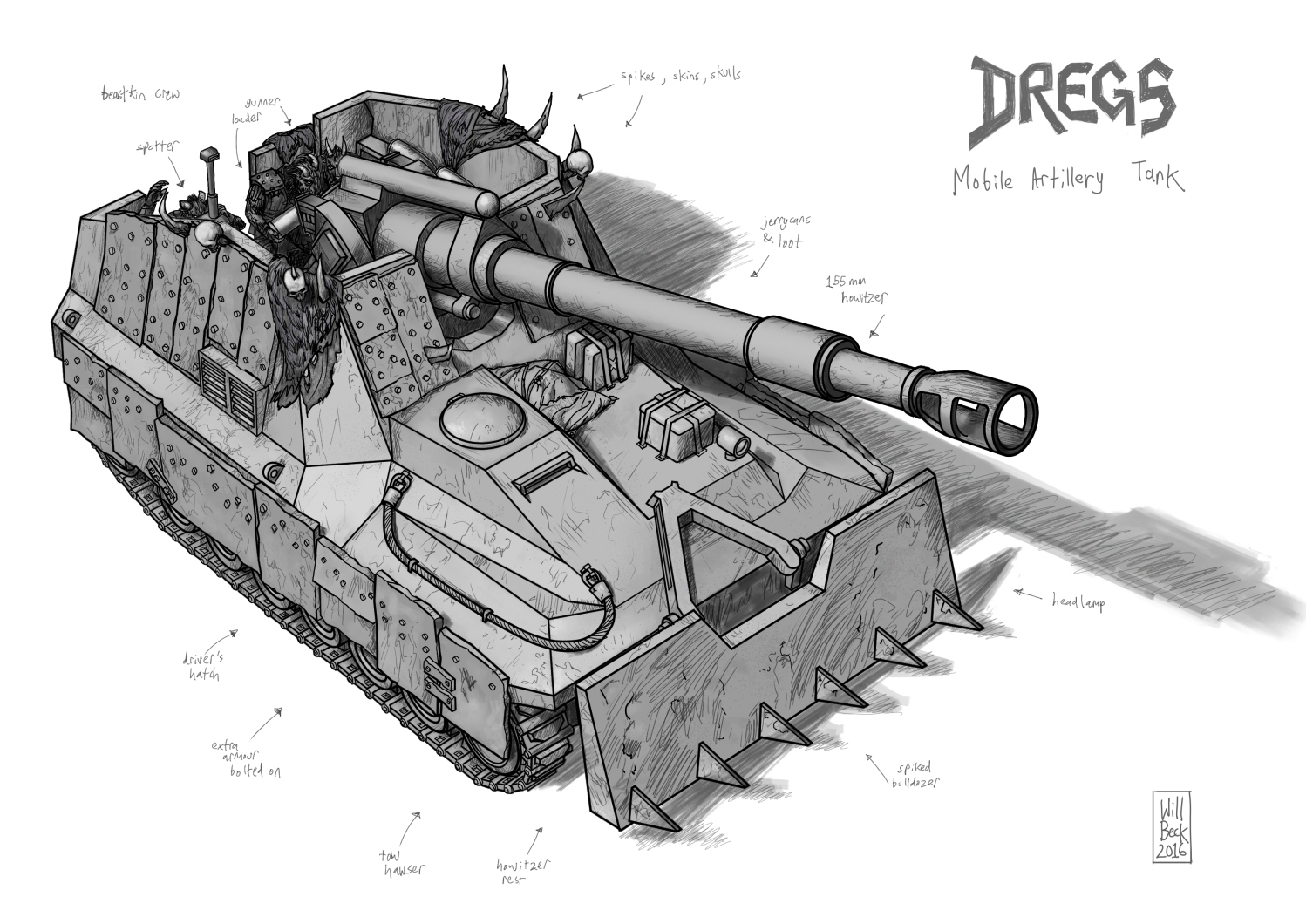 Dregs Mobile Artillery Tank
