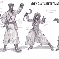 Dark Elf Winter War Command
