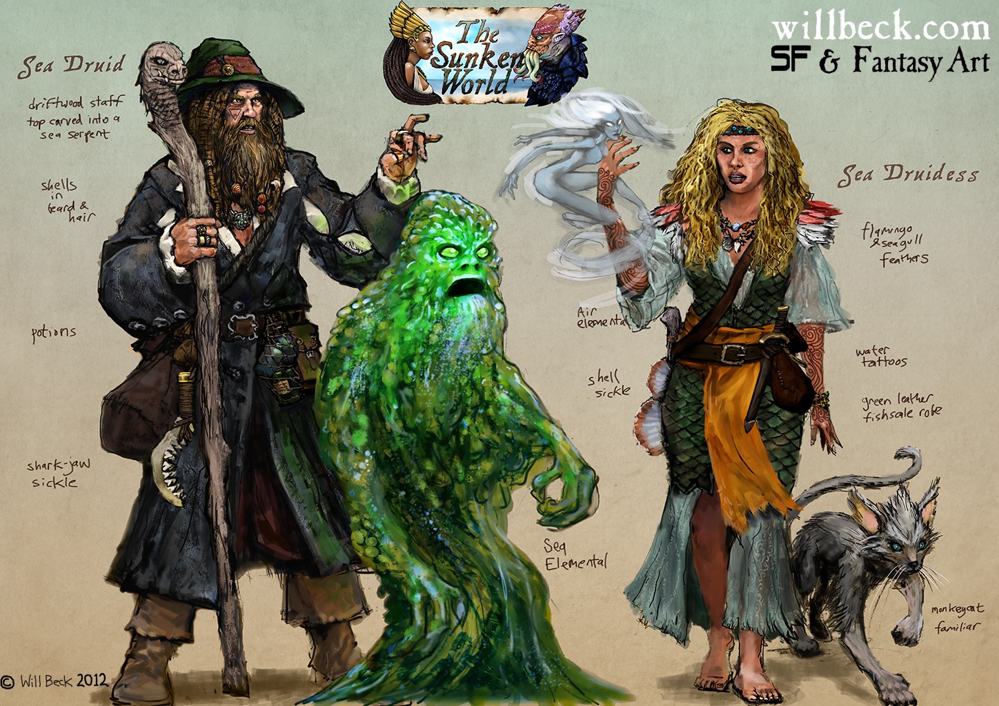 Sea Druid and Druidess