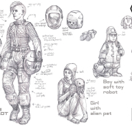 Colony 87 Wave 3 Space Pilot, Girl and Boy