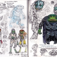 Sketchbook Oct2022 - Colony 87 Amphirans concepts