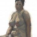2004 oils on cartidge paper life painting