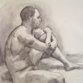2009 pen and wash life drawing