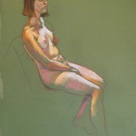 Rose-life-drawing-in-pastels-on-pastel-paper-2018