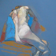 life drawing in pastels -  'Rebel' 28-10-18