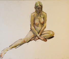Mia-life-painting-in-oils-on-cartridge-paper-2015