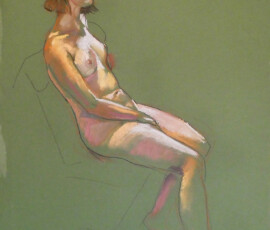 Rose-life-drawing-in-pastels-on-pastel-paper-2018