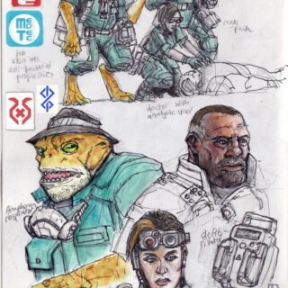 Sketchbook Oct2022 - Colony 87 Medic team Sketchbook Oct2022 - Colony 87 Medic team