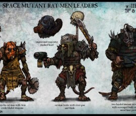 Space Ratmen Leaders Concepts for how Rat-men could be done in Warhammer 40,000