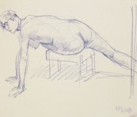 life drawing in coloured pencil - 'Agnes' 13-10-2016 life drawing in coloured pencil - 'Agnes' 13-10-2016