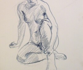 life drawing in coloured pencil - 'Rosie' 09-03-17 life drawing in coloured pencil - 'Rosie' 09-03-17