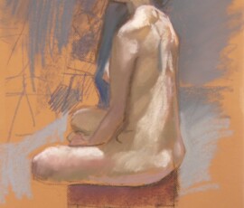 life drawing in pastels - 'Agnes' 13-10-2016 life drawing in pastels - 'Agnes' 13-10-2016