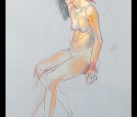 life drawing in pastels - 'Lucia', 30-11-17 life drawing in pastels - 'Lucia', 30-11-17