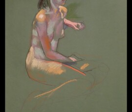 life drawing in pastels - 'Rebel 2' - 2018 life drawing in pastels - 'Rebel 2' - 2018