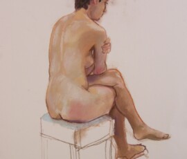 life drawing in pastels on cartridge paper - 'Rosie' 16-03-17 life drawing in pastels on cartridge paper - 'Rosie' 16-03-17