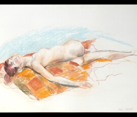 life drawing in pastels on cartridge paper 'Alice' - 19-01-17 life drawing in pastels on cartridge paper 'Alice' - 19-01-17