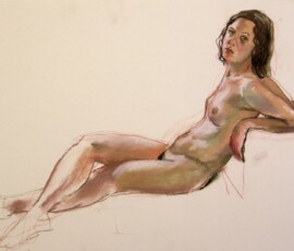 life drawing in pastels on cartridge paper - 'Kat' 06-04-17 life drawing in pastels on cartridge paper - 'Kat' 06-04-17