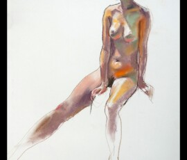 life drawing in pastels on cartridge paper 'Sofia' - 17-01-19 life drawing in pastels on cartridge paper 'Sofia' - 17-01-19